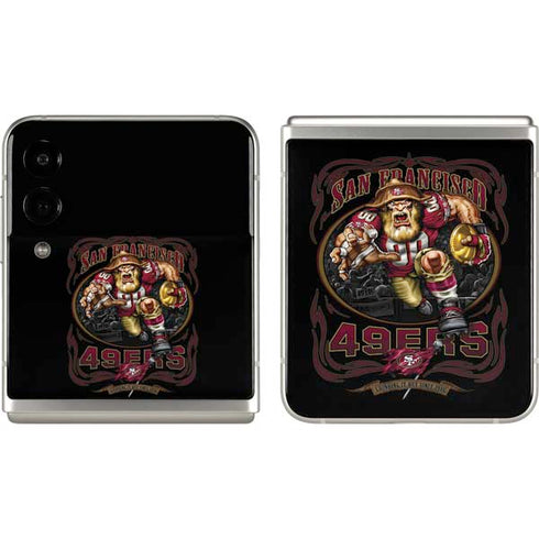 Liquid Blue NFL San Francisco 49ers Running Back Galaxy Z Flip3 5G Skin