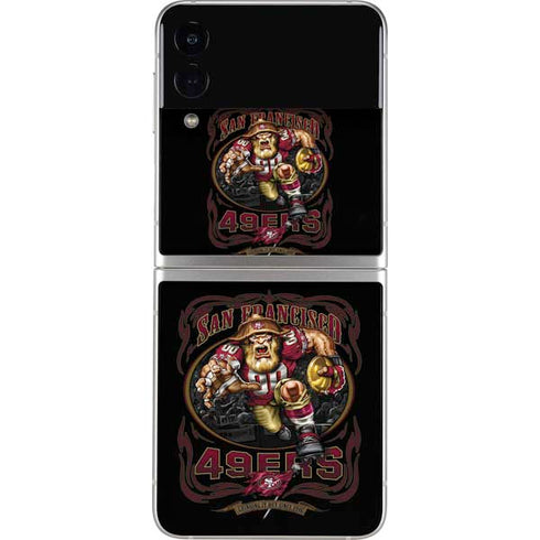 Liquid Blue NFL San Francisco 49ers Running Back Galaxy Z Flip3 5G Skin
