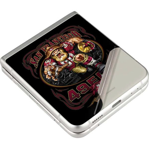 Liquid Blue NFL San Francisco 49ers Running Back Galaxy Z Flip3 5G Skin