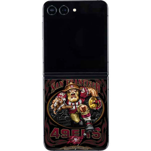 Liquid Blue NFL San Francisco 49ers Running Back Galaxy Z Flip5 5G Skin