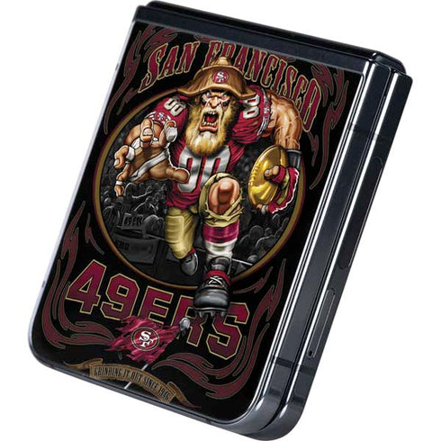 Liquid Blue NFL San Francisco 49ers Running Back Galaxy Z Flip5 5G Skin