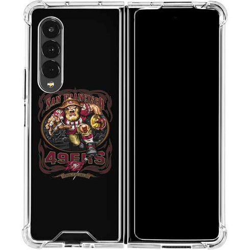 Liquid Blue NFL San Francisco 49ers Running Back Galaxy Z Fold4 5G Clear Case