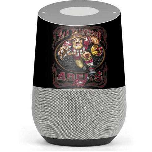 Liquid Blue NFL San Francisco 49ers Running Back Google Home Skin