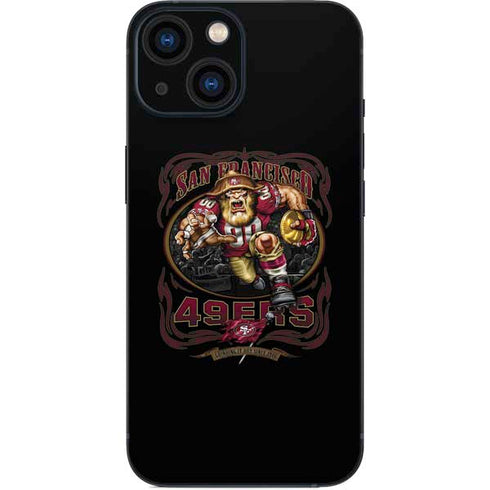 Liquid Blue NFL San Francisco 49ers Running Back iPhone 13 Mini Skin
