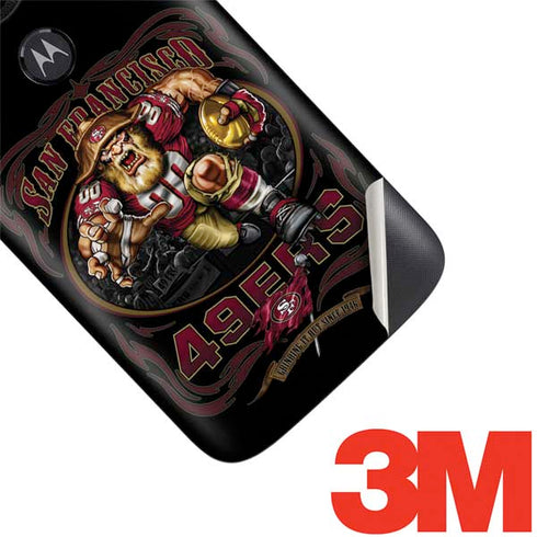 Liquid Blue NFL San Francisco 49ers Running Back Moto E5 Play Skin