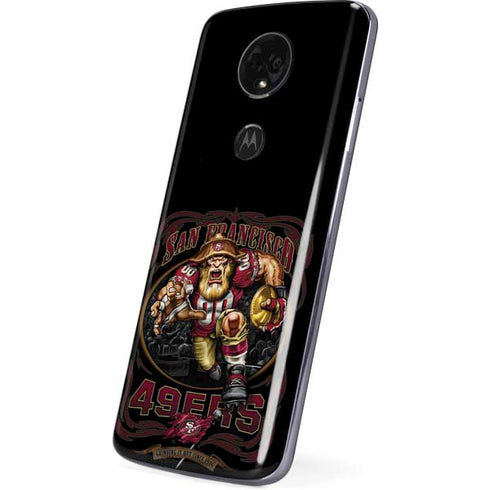 Liquid Blue NFL San Francisco 49ers Running Back Moto E5 Plus Skin