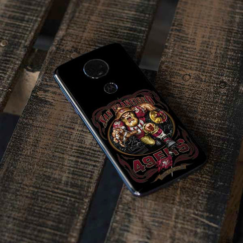 Liquid Blue NFL San Francisco 49ers Running Back Moto E5 Plus Skin