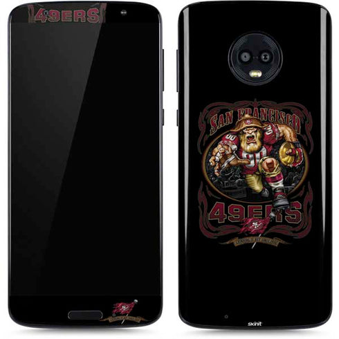 Liquid Blue NFL San Francisco 49ers Running Back Moto G6 Skin
