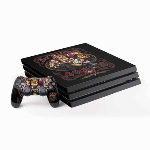 Liquid Blue NFL San Francisco 49ers Running Back PS4 Pro Bundle Skin