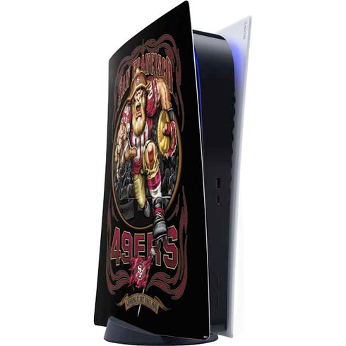 Liquid Blue NFL San Francisco 49ers Running Back PS5 Digital Edition Console Skin