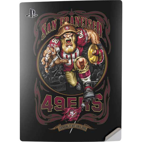 Liquid Blue NFL San Francisco 49ers Running Back PS5 Digital Edition Console Skin