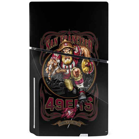 Liquid Blue NFL San Francisco 49ers Running Back PS5 Slim Disk Bundle Skin