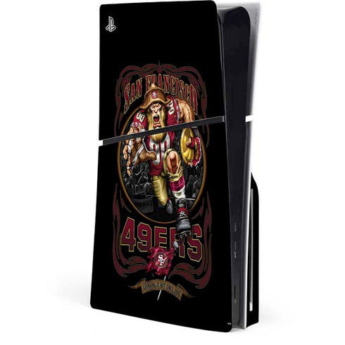 Liquid Blue NFL San Francisco 49ers Running Back PS5 Slim Disk Console Skin