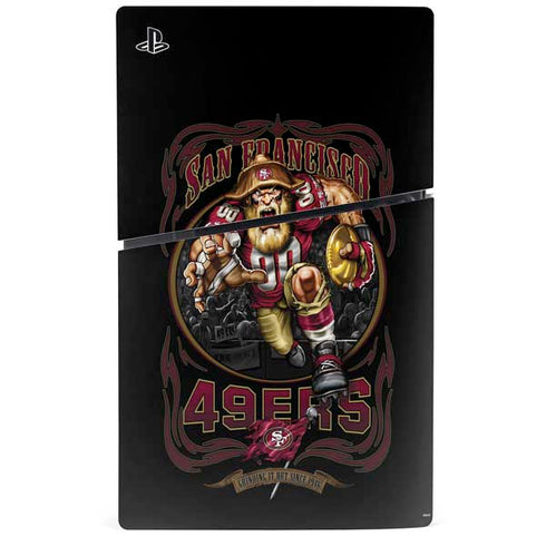 Liquid Blue NFL San Francisco 49ers Running Back PS5 Slim Digital Edition Console Skin