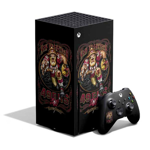 Liquid Blue NFL San Francisco 49ers Running Back Xbox Series X Bundle Skin