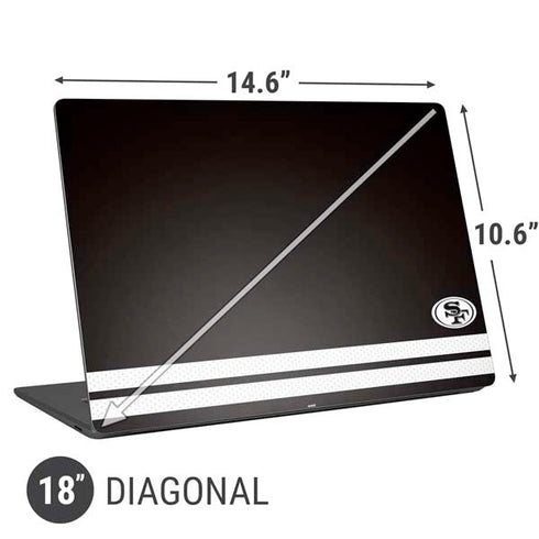 NFL San Francisco 49ers Shutout Universal Laptop 18in (14.6 x 10.6in) Skin
