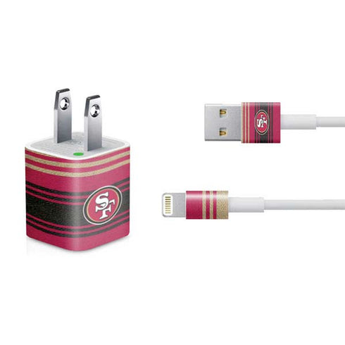 NFL San Francisco 49ers Trailblazer iPhone Charger (5W USB) Skin