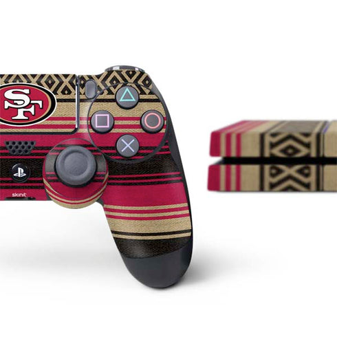 NFL San Francisco 49ers Trailblazer PS4 Console and Controller Bundle Skin