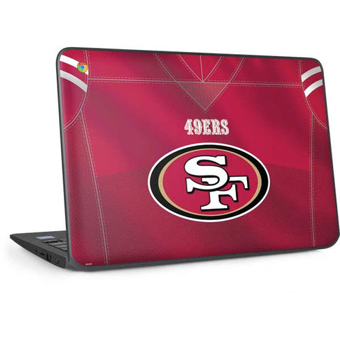 NFL San Francisco 49ers Team Jersey HP Chromebook Skin