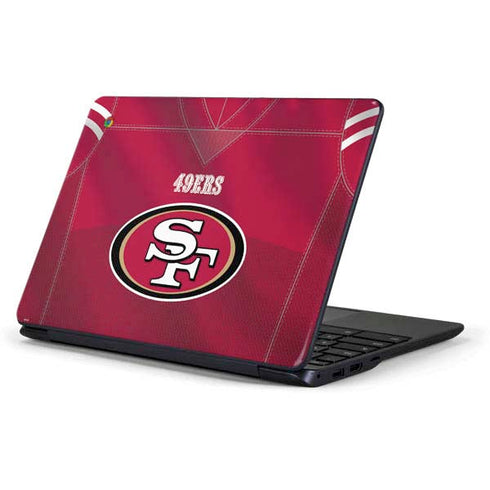 NFL San Francisco 49ers Team Jersey Samsung Chromebook Skin