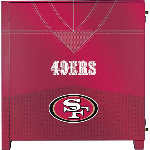 NFL San Francisco 49ers Team Jersey Corsair 4000D Tempered Glass Mid-Tower ATX Case Skin