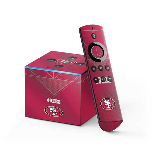 NFL San Francisco 49ers Team Jersey Fire TV Cube Skin