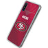 NFL San Francisco 49ers Team Jersey Galaxy A10e Clear Case