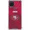 NFL San Francisco 49ers Team Jersey Galaxy A12 Clear Case