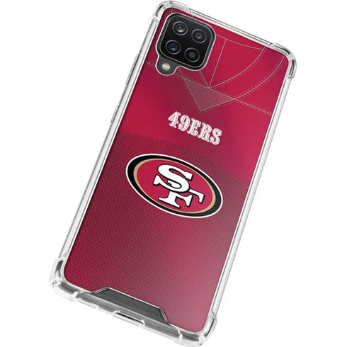 NFL San Francisco 49ers Team Jersey Galaxy A12 Clear Case