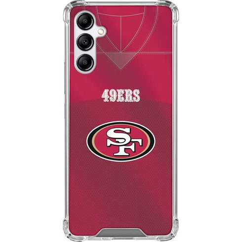 NFL San Francisco 49ers Team Jersey Galaxy A15 5G Clear Case