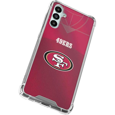 NFL San Francisco 49ers Team Jersey Galaxy A15 5G Clear Case