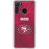NFL San Francisco 49ers Team Jersey Galaxy A21 Clear Case