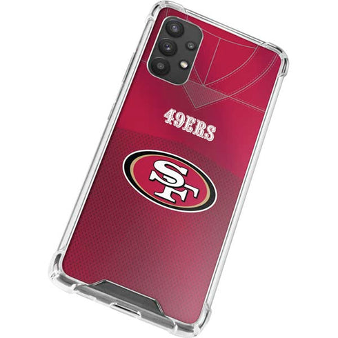 NFL San Francisco 49ers Team Jersey Galaxy A32 5G Clear Case