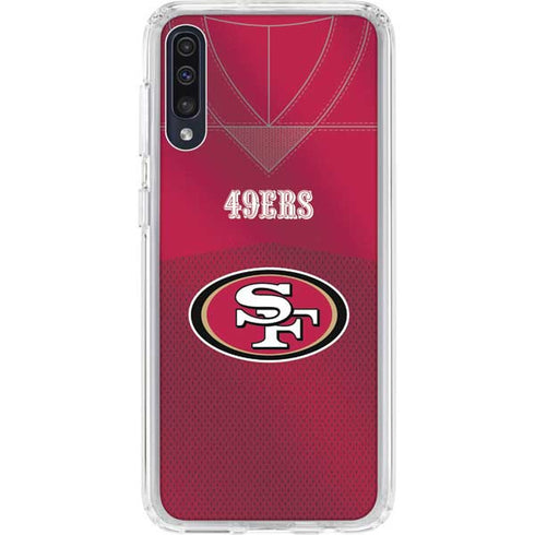 NFL San Francisco 49ers Team Jersey Galaxy A50 Clear Case