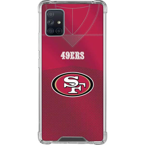 NFL San Francisco 49ers Team Jersey Galaxy A51 5G Clear Case