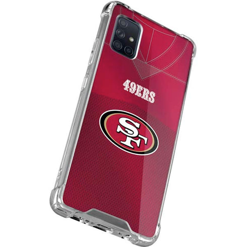NFL San Francisco 49ers Team Jersey Galaxy A51 5G Clear Case