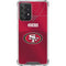 NFL San Francisco 49ers Team Jersey Galaxy A52 5G Clear Case