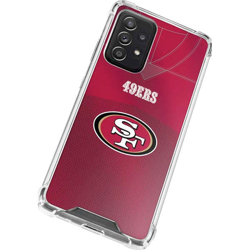 NFL San Francisco 49ers Team Jersey Galaxy A52 5G Clear Case