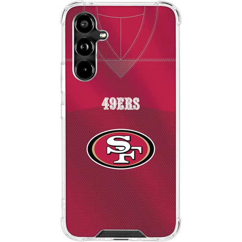 NFL San Francisco 49ers Team Jersey Galaxy A54 5G Clear Case