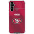NFL San Francisco 49ers Team Jersey Galaxy A54 5G Clear Case