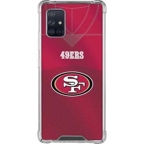 NFL San Francisco 49ers Team Jersey Galaxy A71 5G Clear Case