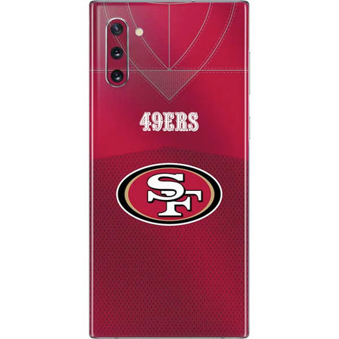 NFL San Francisco 49ers Team Jersey Galaxy Note 10 Skin