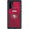 NFL San Francisco 49ers Team Jersey Galaxy Note 10 Waterproof Case