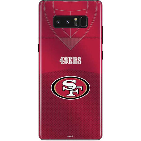 NFL San Francisco 49ers Team Jersey Galaxy Note 8 Skin