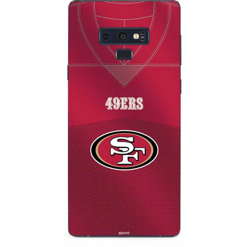 NFL San Francisco 49ers Team Jersey Galaxy Note 9 Skin