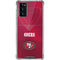 NFL San Francisco 49ers Team Jersey Galaxy Note20 5G Clear Case