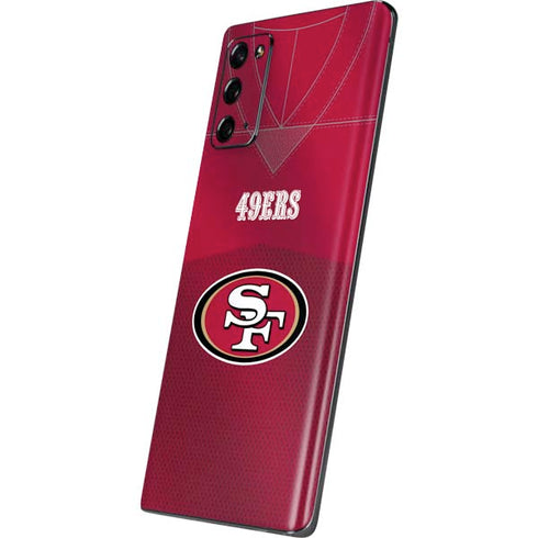 NFL San Francisco 49ers Team Jersey Galaxy Note20 5G Skin