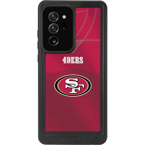 NFL San Francisco 49ers Team Jersey Galaxy Note20 Ultra 5G Waterproof Case