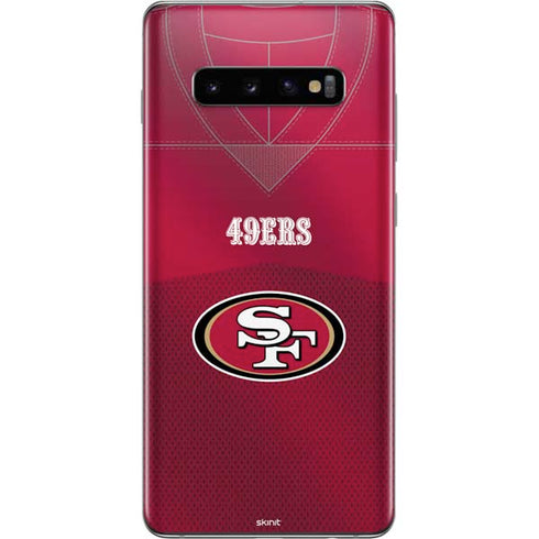 NFL San Francisco 49ers Team Jersey Galaxy S10 Plus Skin