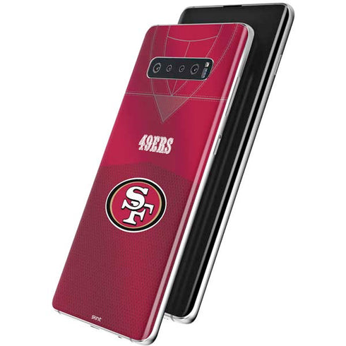NFL San Francisco 49ers Team Jersey Galaxy S10 Plus Skin